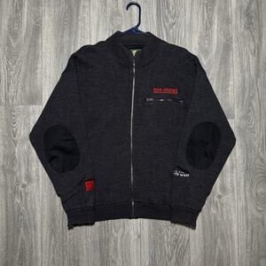 Vtg Y2K Bon Jovi Men’s Wool Jacket Size L Have A Nice Day Tour 2005 Smiley Patch